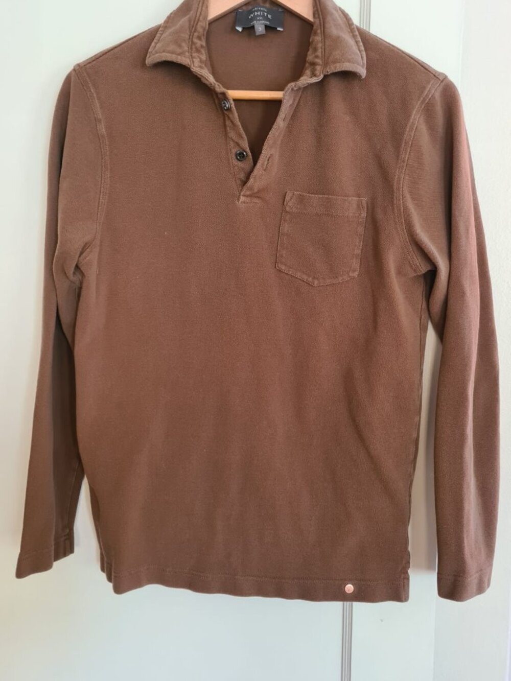 Private White VC long sleeve polo
